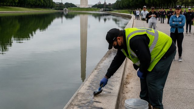 Reflecting Pool Controversy Deepens Amid Vandalism Allegations | game habanero terbaik, agen slot on